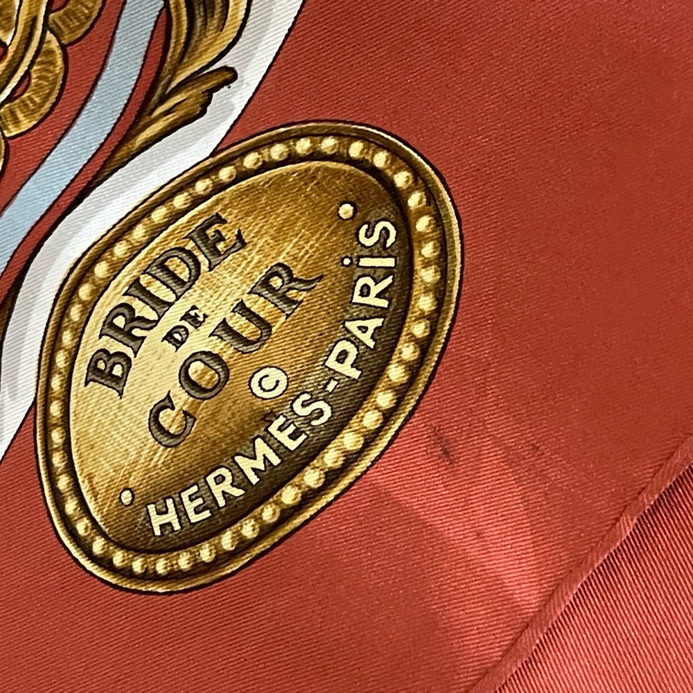 Authentic Hermès Bride De Cour Silk Scarf - Picture 7 of 16